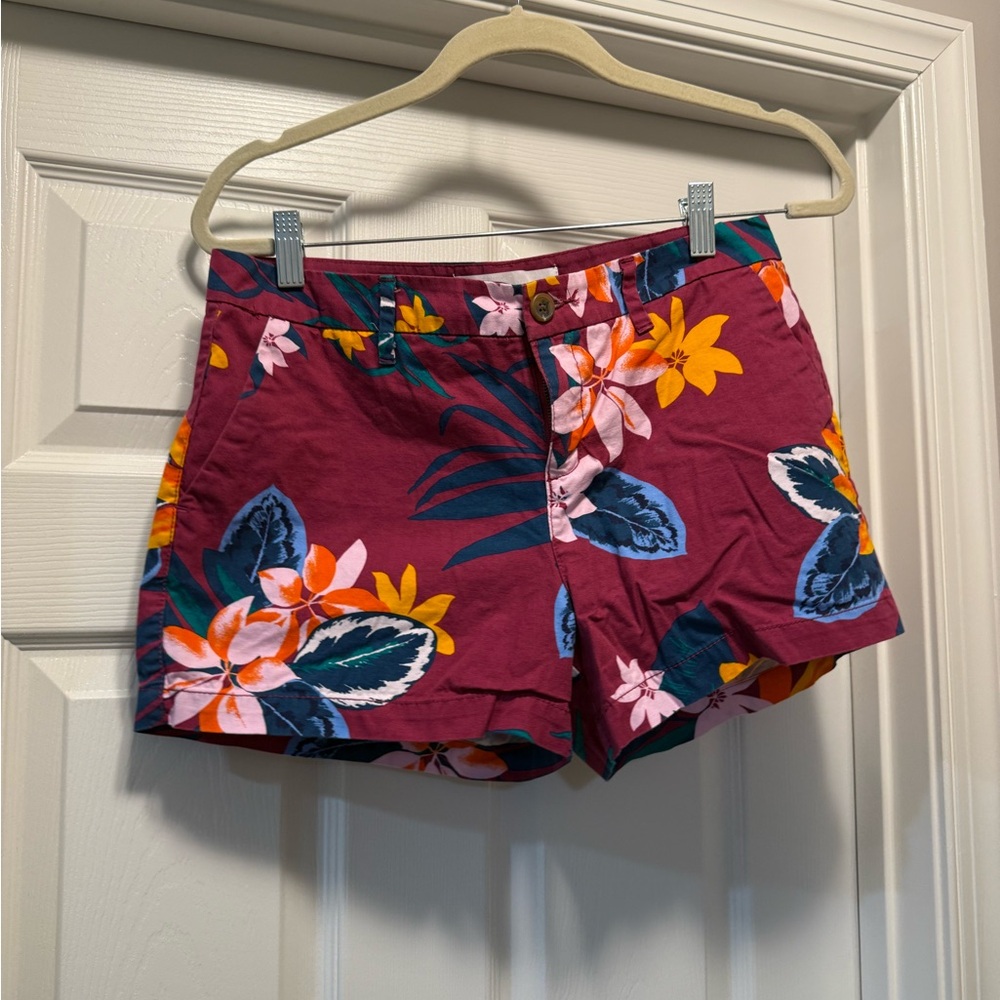 Old Navy Red and Orange Bermuda Shorts